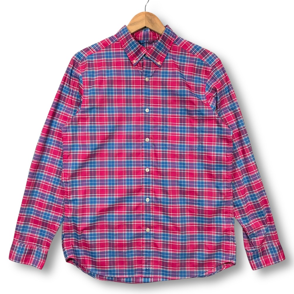 Vineyard Vines Performance Plaid Button Down Shirt Long Sleeve Men's M